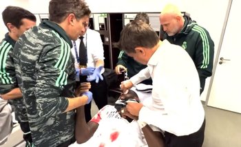 El impactante video de la sutura de Rudiger que subió Real Madrid