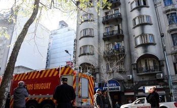 Incendio en hotel Aramaya, alquilado por el Mides (archivo)