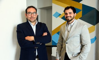 Los directores de Río Azul, Marcelo Argenzio y Gonzalo Cámara. 