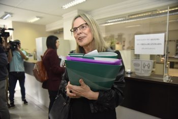 La fiscal de Flagrancia Gabriela Fossati durante una de las audiencias del caso