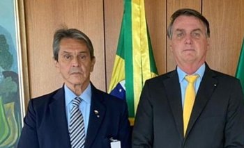 El exdiputado Roberto Jefferson junto al presidente de Brasil, Jair Bolsonaro