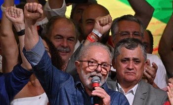 Lula durante su discurso tras la victoria