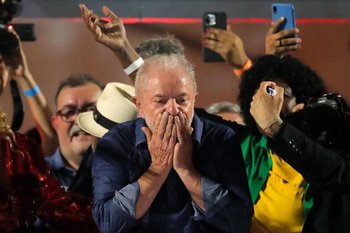 Lula da Silva tras su triunfo frente a Jair Bolsonaro en las elecciones de octubre en Brasil (archivo)