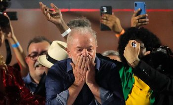 Archivo. Luis Inácio Lula da Silva cuando las elecciones lo dieron como ganador