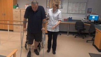 Stephen Richardson fue sometido a una amputación de pierna debido a complicaciones de diabetes tipo 2.