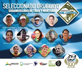 Selección uruguaya para el Sudamericano de Trail