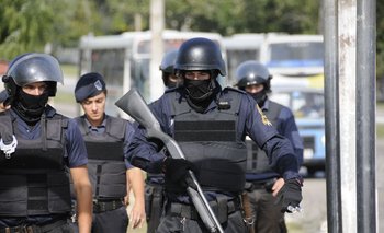 Operativo policial en Punta de Rieles (foto archivo)