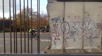 El  Muro de Berlin, emblema de la Guerra Fría. 