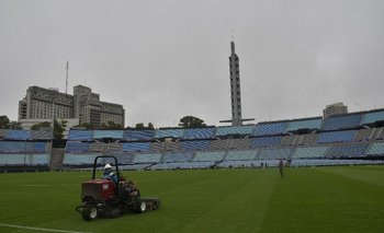 El Estadio Centenario está casi pronto para que el sábado se juegue la final de la Copa Sudamericana
