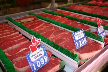 Comercialización de carne fresca en Estados Unidos.