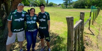 La familia de Matías Viña brindó una entrevista a los adelantados del club Palmeiras a Montevideo
