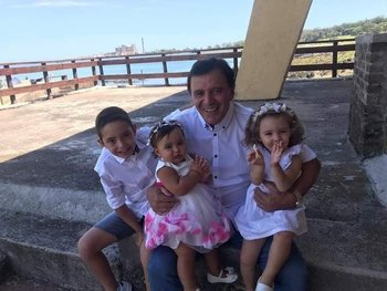 Juan Jacinto Rodríguez y sus nietos