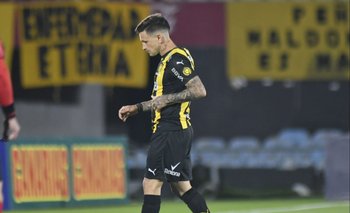 Lozano tras un partido de Peñarol