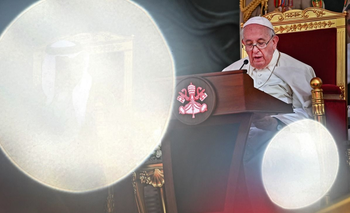 El papa Francisco durante su discurso en Baréin