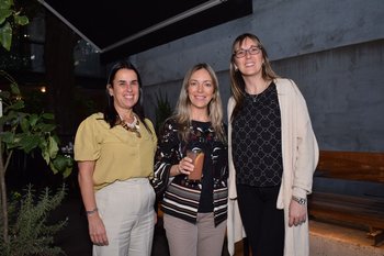María Clara Saizar, Ana Laura Franco y Ana Laura Moleri