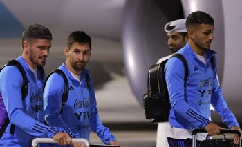 La llegada de Messi y Argentina a Qatar