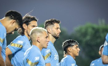 Uruguay entrenó en Doha en la jornada de este sábado