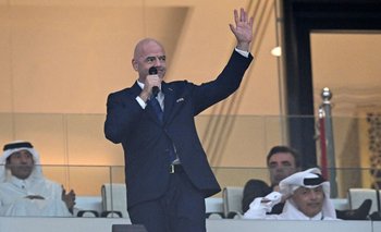 Gianni Infantino, presidente de la FIFA, el día de la inauguración del Mundial de Qatar 2022