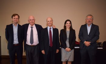 Enrique Buero, Carlos María Garderes, Xavier de Mello, Sylvia Díaz y Leonardo Costa