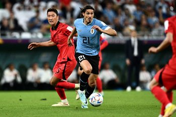 Uruguay juega su segundo partido después de empatar contra Corea