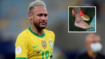 El llanto de Neymar y su tobillo