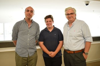Rodrigo Barcia, Federico Peluso y Mario Huberti