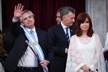 Alberto Fernández, Mauricio Macri y Cristina Fernández
