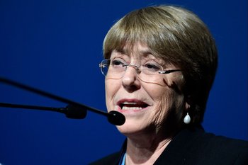 Michelle Bachelet, alta comisionada para los Derechos Humanos