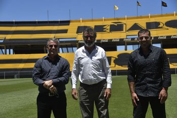 Pablo Bengoechea, Walter Olivera y Gabriel Cedrés