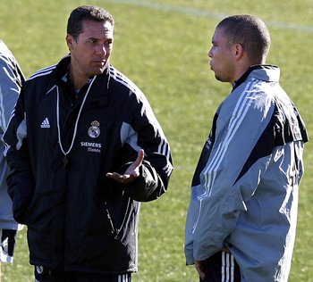 En 2004 Luxemburgo como DT y Ronaldo como jugador coincidieron en Real Madrid