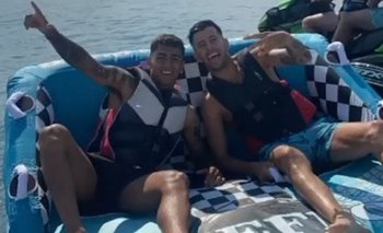 Facundo Torres y Pablo Ceppelini disfrutan de sus vacaciones en Punta del Este
