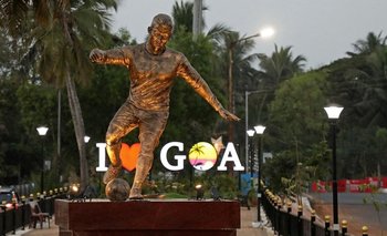 La estatua de la polémica en Goa