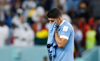 Luis Suárez se retiró con lágrimas en los ojos