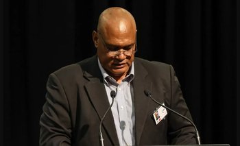 Lord Veehala, presidente de la federación de Tonga y miembro de la Comisión Disciplinaria de FIFA