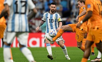 Lionel Messi fue figura en el Argentina vs Holanda