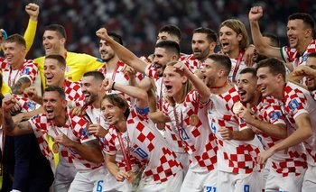 Croacia celebró así la medalla por el tercer lugar en el Mundial Qatar 2022