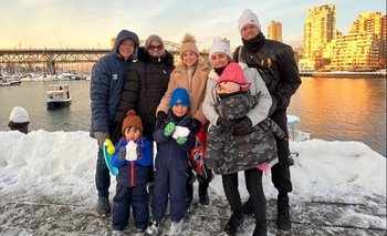 Coelho y su familia en Canadá