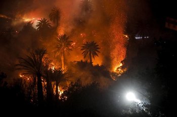 El siniestro, que comenzó como un incendio forestal, se inició en los cerros de Viña del Mar.