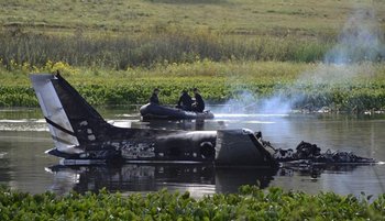 El avión cayó en Laguna del Sauce el 19 de marzo de 2015