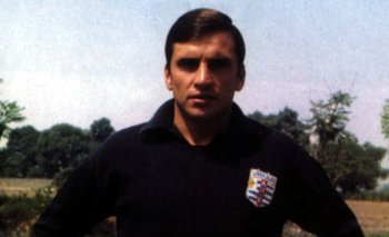 Ladislao Mazurkiewicz, con la camiseta de Uruguay en el Mundial de México de1970