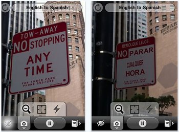 La aplicación Word Lens, que traduce textos al fotografiarlos, es muy útil para los viajeros