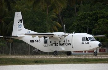 Un Aviocar C-212, similar al que en octubre de 2009 cayó en Haití matando a seis uruguayos