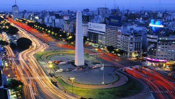 Vista de la ciudad de Buenos Aires, desde la zona del Obelisco