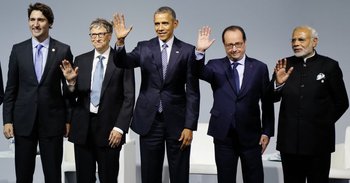 Los líderes mundiales y los grandes magnates se juntan para luchar contra el cambio climático<br>