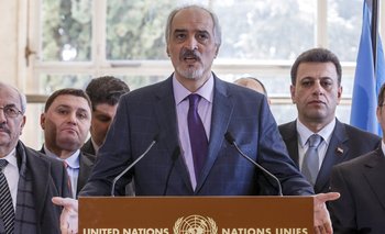 Bashar al-Jaafari, jefe del equipo negociador del gobierno sirio.