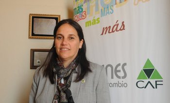 Virginia San Martín, presidenta de CAF.<br>