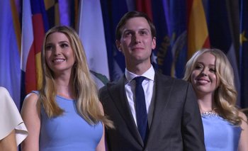 Ivanka Trump, su marido Jared Kushner y Tiffany Trump