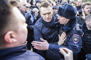 Alexéi Navalni fue multado y condenado en dos audiencias
