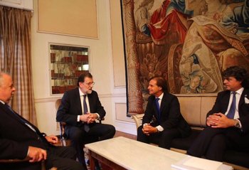 Lacalle Pou con Mariano Rajoy