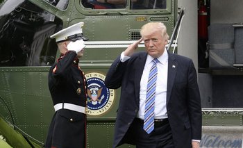 Donald Trumo sale del Marine One el pasado 13 de mayo en Washington DC 